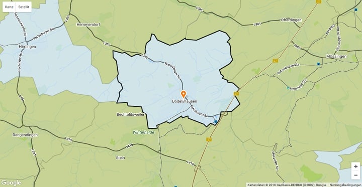 Mietspiegel Bodelshausen 2024