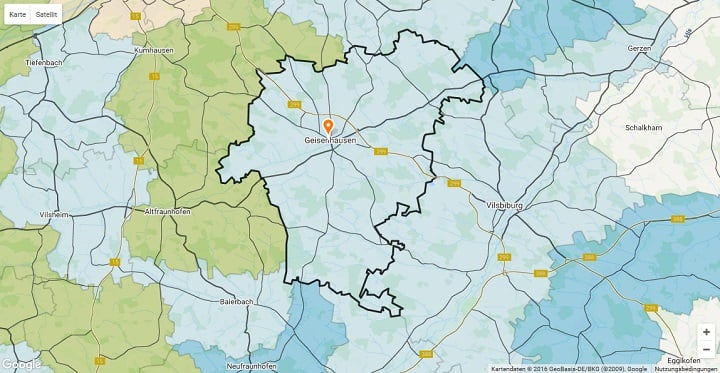 Mietspiegel Geisenhausen 2022