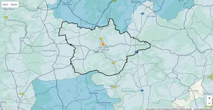 Mietspiegel Oberndorf am Neckar 2024