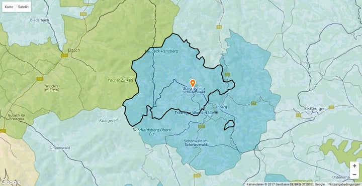 Mietspiegel Schonach im Schwarzwald 2022