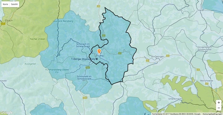 Mietspiegel Triberg im Schwarzwald 2024