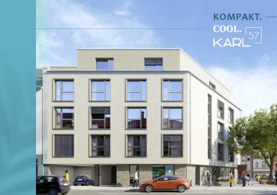 Neubau-Cool Wohnen in Darmstadt - 1 Zimmer-Businessappartements, barrierefrei, möbliert, mit Balkon