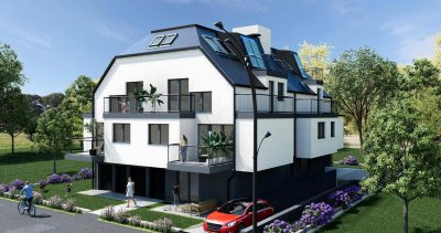 Erstbezug! 3-Zimmer Dachgeschosswohnung mit zwei Dachterrassen, Nähe Oberes Mühlwasser