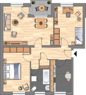 3-Zimmer-Wohnung in Varel