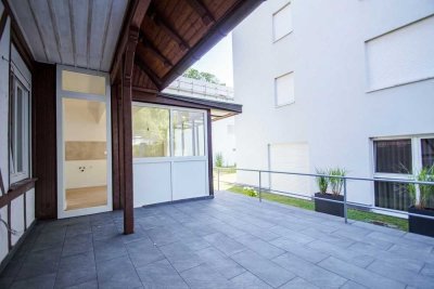 Denkmalgeschütztes Wohnjuwel im Zentrum von Baden-Baden: barrierefreie 3-Zimmer-Wohnung mit Terrasse