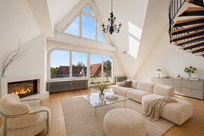 6.466- pro QM- EINZIGARTIGE DACH-MAISONETTE MIT WEITBLICK über Berlin - Villenlage Dahlem