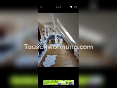 Tauschwohnung: Sanierte 2-Raum Dachgeschosswohnung