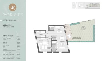 4-Zi.-Gartenwohnung | Neubau | Rheinlage Speyer | EBK | 2 TG | barrierefrei