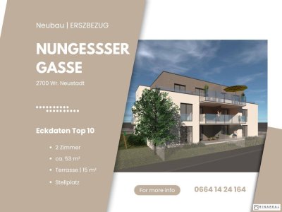 Neubauprojekt - Nungessergasse | 2 Zimmer | Terrasse | Belagsfertig | inkl. PKW-Stellplatz | TOP 10