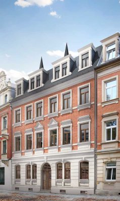 Neu sanierte 4-Zimmer-Maisonette-Wohnung mit 2 Balkon – Pirnaer Innenstadt