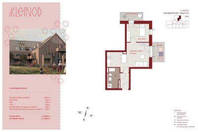 Exklusive 2-Zimmer-Wohnung mit Balkon, Dachterrasse & Tiefgaragenstellplatz in München-Riem