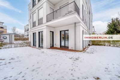 IMMOBERLIN.DE - Moderne Wohnung mit Terrasse, Garten & Pkw-Stellplatz an der Müggelspree