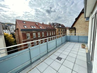 1-Zi. Apartment mit sonniger Dachterrasse im Herzen des Heusteigviertel