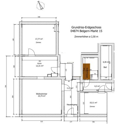 3-Raum-Wohnung in Belgern