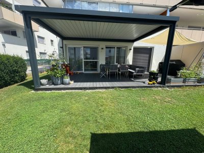 Moderne Gartenwohnung mit XL-Terrasse &amp; zwei Tiefgaragenplätzen – 4614 Marchtrenk