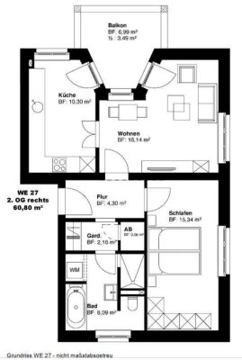 Attraktive 2-Zimmer-Wohnung mit hochwertiger Innenausstattung und Balkon in Leipzig