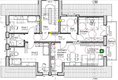 Erstbezug mit Einbauküche und Balkon:  4-Zimmer-Dachgeschosswohnung in Neunkirchen-Seelscheid