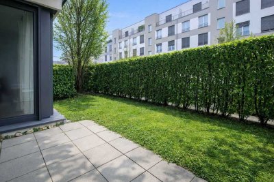 Stilvolle 3-Zimmer-Gartenwohnung mit zwei Terrassen | Bel Air Riedberg | Fernwärme & Energieklasse B