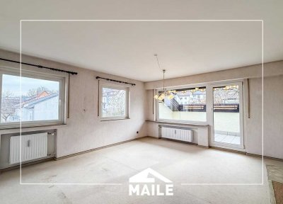 Gepflegte Dachgeschosswohnung mit sonnigem Dachbalkon und Stellplatz