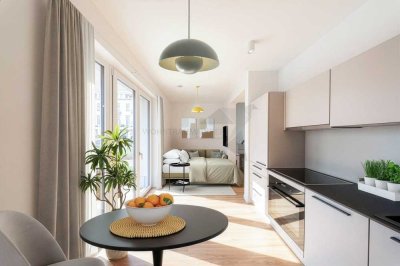 !! Klein-Fein-Mein !! exklusives 1 Raum Appartement mit Einbauküche und tollem Bad am Kulturpalast