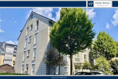 Lichtdurchflutete Etagenwohnung 
nebst Balkon und TG am Stadtwald!