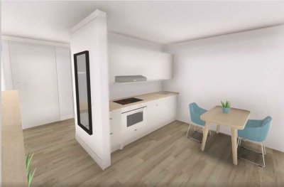Moderne 2-Zimmer-Wohnung mit Terrasse in Herzlake