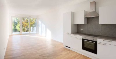 hochwertige Ausstattung mit Loggia im Erdgeschoss - 2 Zimmer mit EBK zu SOFORT