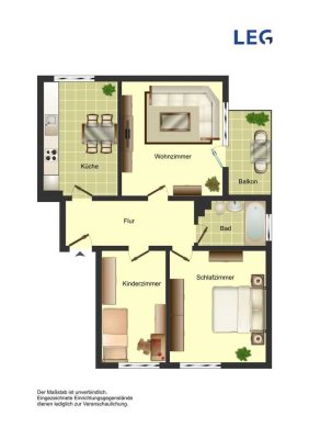 3-Zimmer-Wohnung in Bergkamen
