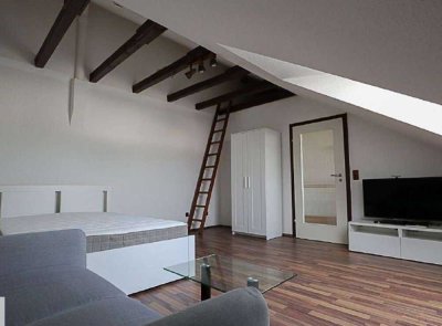 bis März 2026 vermietete und vollmöbilierte 1-Zimmerwohnung mit Einbauküche in Ludwigshafen