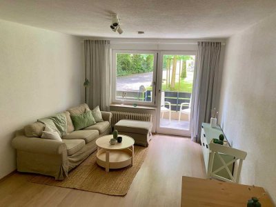 Vollmöblierte 1,5-Zi-EG-Wohnung mit EBK und Balkon in der Wiehre
