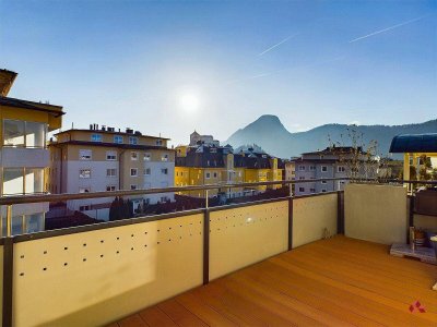 Kufstein: Zentrale 4-Zimmer-Dachgeschosswohnung zu kaufen.
