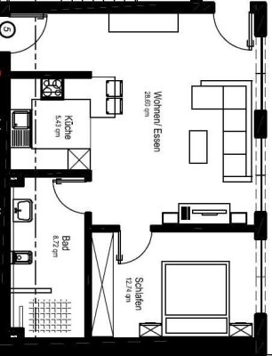 Schöne 2-Zimmer Wohnung in Dörzbach (W5)
