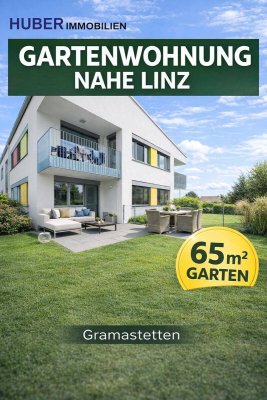 WIE ERSTBEZUG|TOPMODERNE 2.ZIMMER-WHG | ZENTRUM GRAMASTETTEN | TISCHLERKÜCHE |65m² SONNENGARTEN|BARRIEREFREID|2.TG-PLÄTZTE