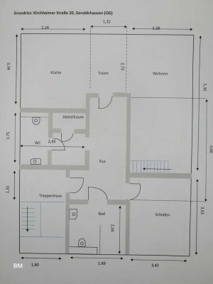 Erstbezug nach Sanierung mit Balkon: schöne 4,5-Zimmer-Wohnung in Geroldshausen