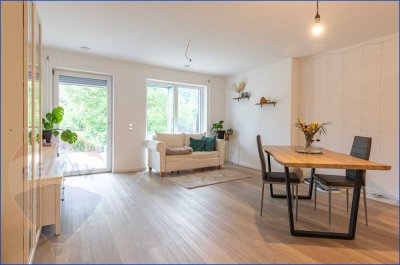 Moderne 2-Zimmer Erdgeschosswohnung mit Südterrasse, Garten & TG-Stellplatz