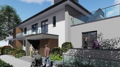 Exklusive Senioren-Penthouse-Wohnung im Betreuten Wohnen mit Fahrstuhl und Pflegedienst