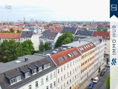 ++ 1.941 EUR/ m², Dachloggia, Badewanne, beliebte Lage! Charmante 2-Zimmer Wohnung in Gohlis ++