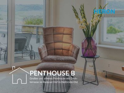 PENTHOUSE B - Großes und offenes Penthouse mit Dachterrasse im Badener Hof in Heilbronn-Ost