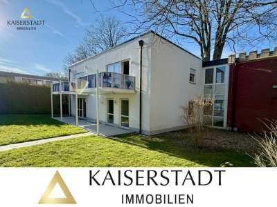 Helle Erdgeschosswohnung mit eigenem Garten, Küche, moderner Ausstattung und optional Garage