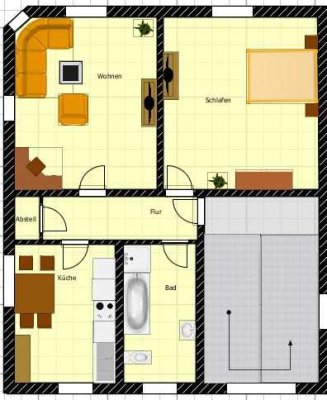 Renovierte - ansprechende 2-Zimmer-Whg in Obertshausen