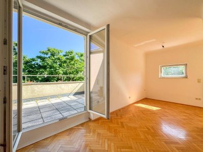 Sonnige Dachgeschosswohnung mit großer Terrasse im Springer-Schlössl-Park