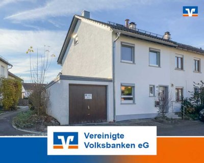 Tolles Reiheneckhaus mit Garage und großem Raum im Untergeschoss (Anbau)