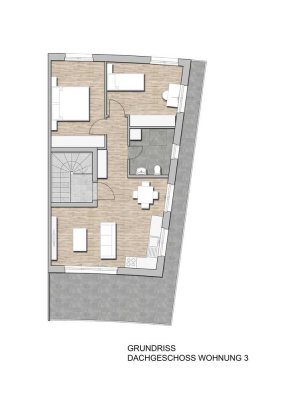 Schöne 3-Zimmer-Terrassenwohnung mit gehobener Innenausstattung in Offenbach am Main