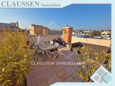 Charmante Maisonette-Wohnung mit großer sonniger Dachterrasse  in Wiesbaden-Nordenstadt