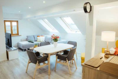 Helle 2,5-Raum-Wohnung mit Einbauküche und Rheinblick in Büsingen