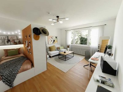 In Uni-Nähe: attraktives 1-Zimmerapartment mit Einbauküche in Mainz-Bretzenheim!