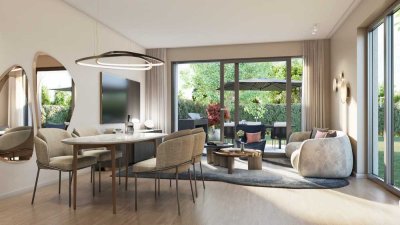 Wohnglück im Villenviertel: EH 40 QNG-Neubau mit 3 Zi.