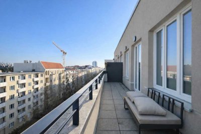 Möbliertes 3-Zimmer-Penthouse mit Terrasse am Kurfürstendamm (befristeter Mietvertrag)
