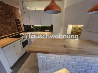 Tauschwohnung: 2 Zimmer Loft mit Garten in P Berg gegen Dachterasse