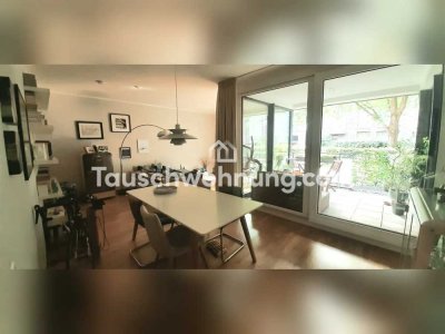 Tauschwohnung: Wunderschöne Gartenwohnung mit Terrasse Nähe Alsterkanal